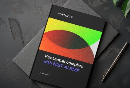 Kontent.ai complies with NIST AI RMF